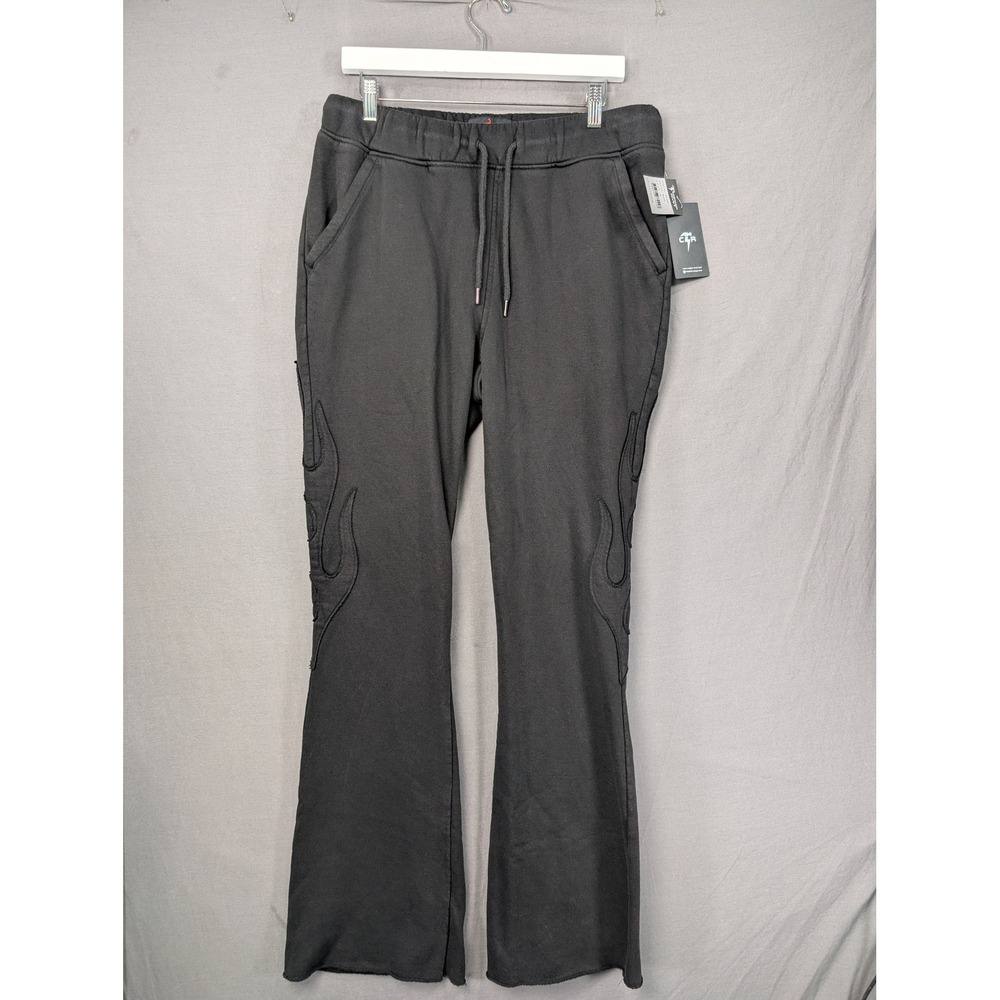 Copper Rivet Mens Flame Graphic Flare Sweatpants Black XL 531580